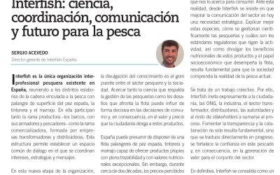 «INTERFISH: CIENCIA, COORDINACIÓN, COMUNICACIÓN Y FUTURO PARA LA PESCA»